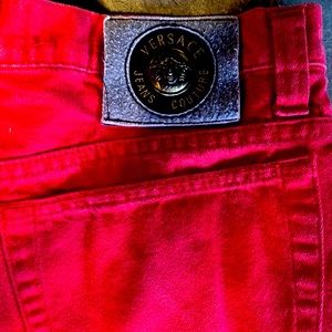 Versace Red Jeans